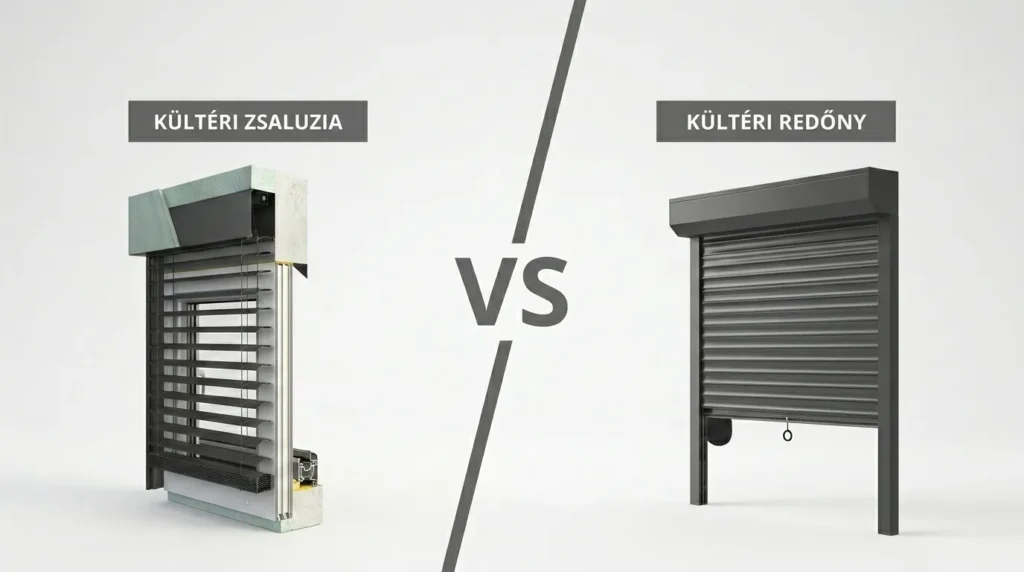 Mi a különbség a kültéri redőny és a kültéri zsaluzia között?